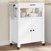 vidaXL Chariot de cuisine MONZA 60x40x88,5 cm bois massif de pin