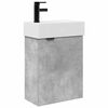 vidaXL Meuble de salle de bain avec robinet Gris b&eacute;ton