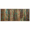 vidaXL T&ecirc;te de lit multicolore 120 cm bois massif r&eacute;cup&eacute;ration