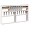 vidaXL T&ecirc;te de lit avec rangement blanc 180 cm bois massif de pin