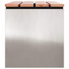 vidaXL Banc de jardin Argent 80 x 40 x 43 cm Acier inoxydable