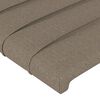 vidaXL T&ecirc;te de lit avec oreilles Taupe 183x23x78/88 cm Tissu