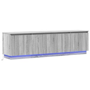 vidaXL Meuble TV 180 x 38 x 49 cm Gris Sonoma Bois d'ing&eacute;nierie