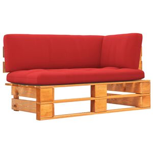 vidaXL Canap&eacute; d'angle palette de jardin marron miel bois pin impr&eacute;gn&eacute;