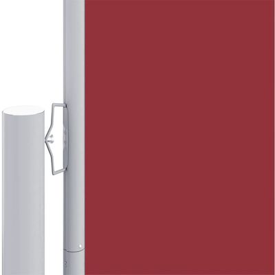 vidaXL Auvent latéral rétractable Rouge 117x1000 cm