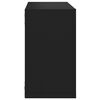 vidaXL &Eacute;tag&egrave;res cube murales 6 pcs Noir 26x15x26 cm
