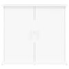 vidaXL Support pour aquarium blanc 81x36x73 cm bois d'ingénierie