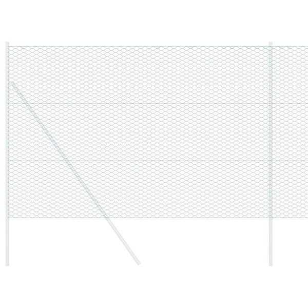 vidaXL Cl&ocirc;ture hexagonale Vert 1,6 x 100 m PVC