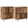 vidaXL Buffets 2 pcs Bois ancien 120 x 35 x 70 cm Bois d'ing&eacute;nierie
