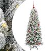 vidaXL Sapin de No&euml;l artificiel Blanc 150 cm