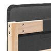 vidaXL T&ecirc;te de lit capitonn&eacute;e Gris Naturel et Fonc&eacute; 160 cm Pin massif