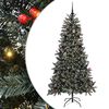 vidaXL Sapin de No&euml;l artificiel Vert 210 cm PVC, plastique et acier