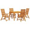 vidaXL Ensemble de salle &agrave; manger pour jardin 5 pc Marron