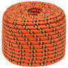vidaXL Corde utilitaire polyvalente 12 mm 100 m Orange PP