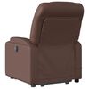 vidaXL Fauteuil inclinable de massage Marron Similicuir