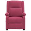 vidaXL Fauteuil de massage Rouge bordeaux Velours