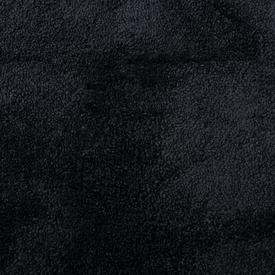 vidaXL Tapis OVIEDO à poils courts noir 160x160 cm