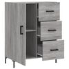vidaXL Buffet sonoma gris 69,5x34x90 cm bois d'ingénierie