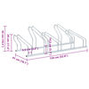 vidaXL Support de v&eacute;lo au sol autoportant pour 5 v&eacute;los acier galvanis&eacute;