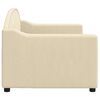 vidaXL Lit de repos sans matelas cr&egrave;me 80x200 cm tissu
