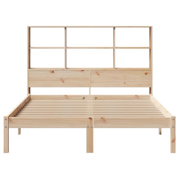 vidaXL Lit biblioth&egrave;que sans matelas 120x190 cm bois de pin massif