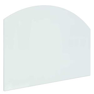 vidaXL Plaque en verre de chemin&eacute;e Transparent 80 x 60 cm Verre
