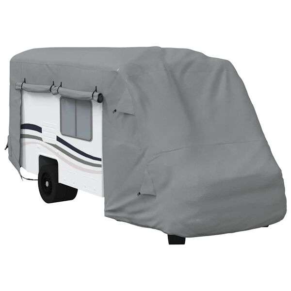 vidaXL Housses de camping-car gris 610x235x275 cm tissu non tiss&eacute;