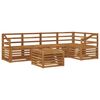 vidaXL Ensemble de canap&eacute;s d'ext&eacute;rieur 6 pc Naturel Polyester