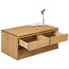 vidaXL Table basse SAUDA ch&ecirc;ne 99x55x45 cm bois de pin massif