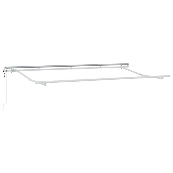 vidaXL Auvent R&eacute;tractable Blanc 400 x 200 cm tissu