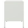vidaXL Table de chevet blanc 36x39x50,5 cm acier