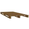 vidaXL Cadre de lit Marron miel 90x190 cm Bois de pin massif Simple
