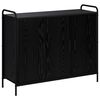 vidaXL Buffet Ch&ecirc;ne noir 97 x 33 x 81 cm Bois d'ing&eacute;nierie