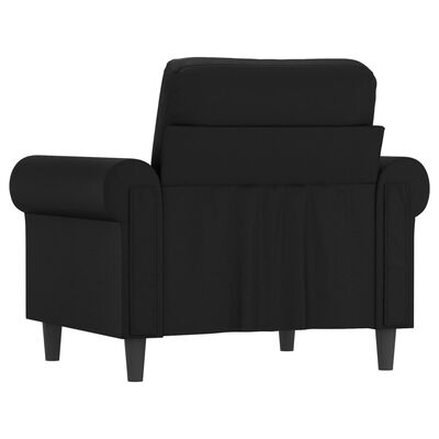 vidaXL Fauteuil Noir 60 cm Similicuir