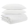 vidaXL Ensemble de Duvet avec oreiller 3 pc Blanc Plume de canard