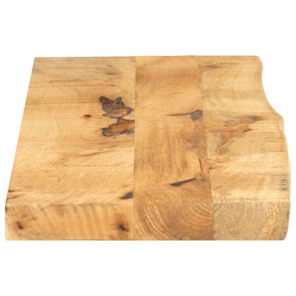 vidaXL Dessus de table 110x20x2,5cm bord vif bois massif manguier brut