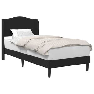 vidaXL Cadre de lit avec t&ecirc;te de lit Noir 100 x 200 cm Simili cuir