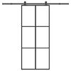 vidaXL Porte coulissante avec kit de quincaillerie 90x205 cm Verre ESG