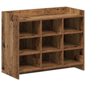 vidaXL Cabinet &agrave; chaussures Bois ancien 85 x 39,5 x 70 cm