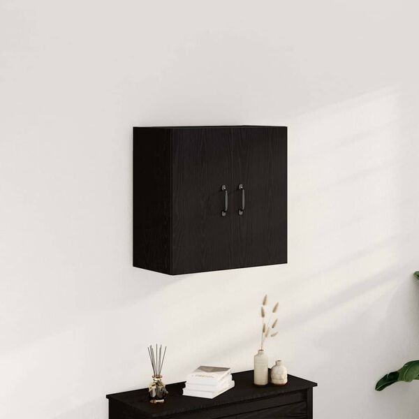 vidaXL Armoire murale en chêne noir 60 x 31 x 60 cm Bois d'ingénierie