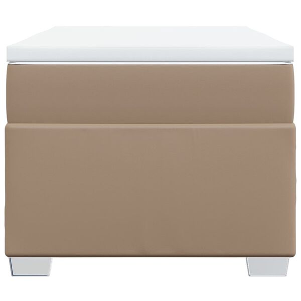 vidaXL Sommier &agrave; lattes de lit avec matelas Cappuccino 90x190 cm