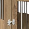vidaXL Meuble de cage pour chiens ch&ecirc;ne artisanal 64,5x80x71 cm