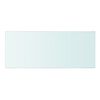 vidaXL Panneaux d'&eacute;tag&egrave;re 2 pcs Verre Transparent 50 x 20 cm