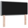 vidaXL T&ecirc;te de lit LED avec t&ecirc;te de lit Gris clair 80 cm Polyester