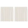vidaXL Rideaux en voile &agrave; &oelig;illets 2 pcs couleur cr&egrave;me