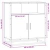 vidaXL Buffet ch&ecirc;ne fum&eacute; 68x35x76 cm bois d'ing&eacute;nierie