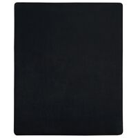 vidaXL Drap-housse Jersey Noir 90x200 cm Coton
