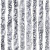 vidaXL Moustiquaire Blanc et gris 100x220 cm Chenille