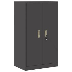 vidaXL Armoire de rangement Noir 60 x 40 x 105 cm Acier Lamin&eacute; &agrave; Froid