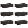 vidaXL Bo&icirc;te de rangement 6 pc Tissu intiss&eacute; 70 x 40 x 18 cm 50,4 L